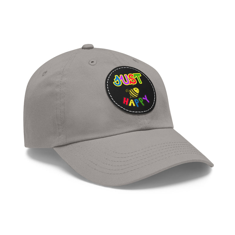 Dad Hat with Leather Patch (Round) - JBH Multi-Color Original
