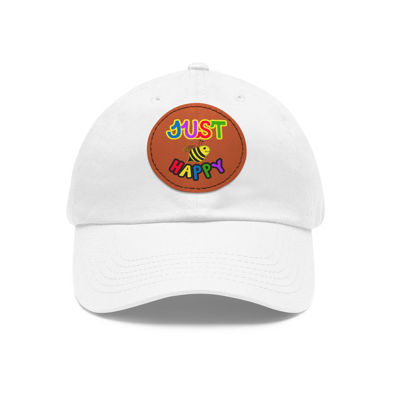 Dad Hat with Leather Patch (Round) - JBH Multi-Color Original