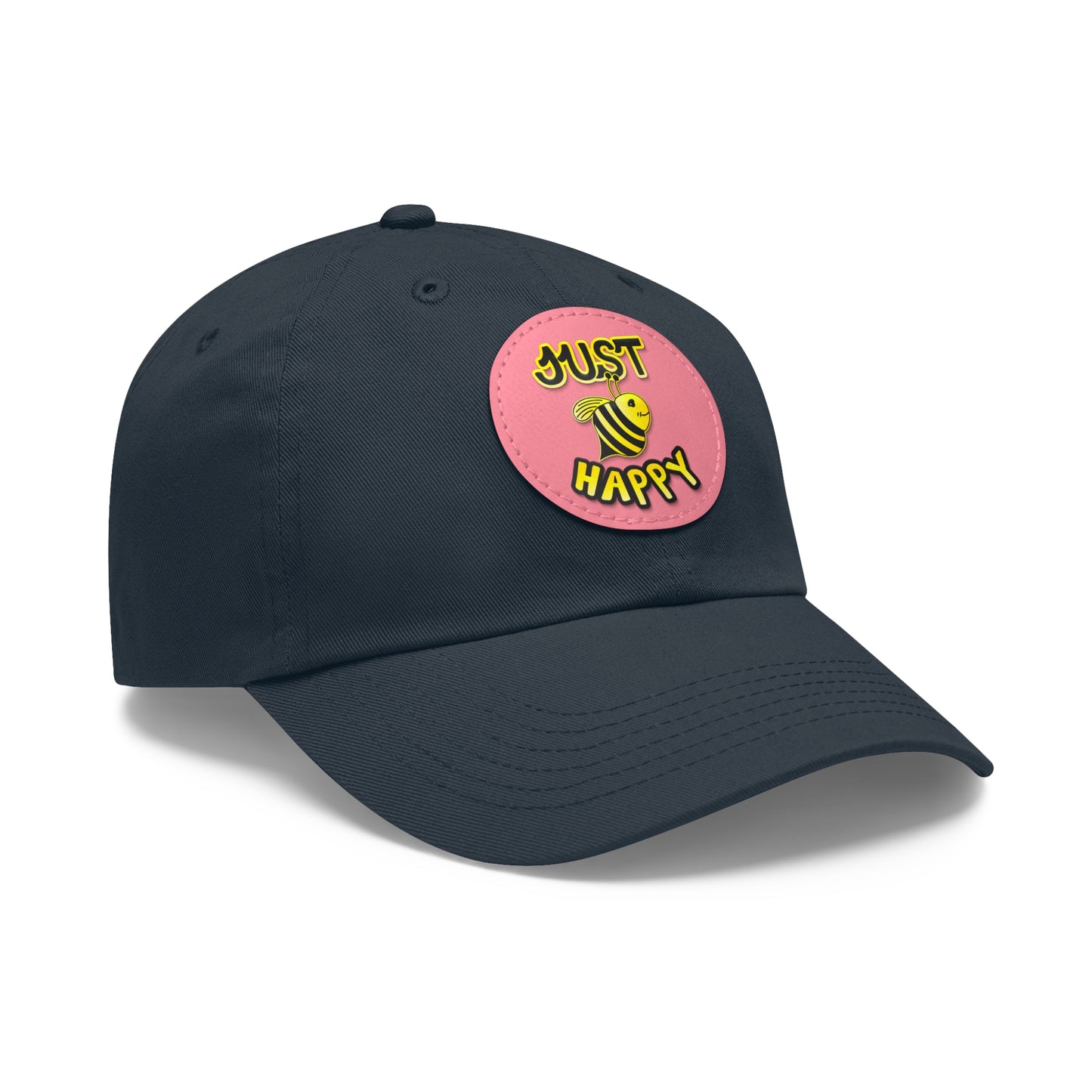 Dad Hat with Leather Patch (Round) - JBH Original