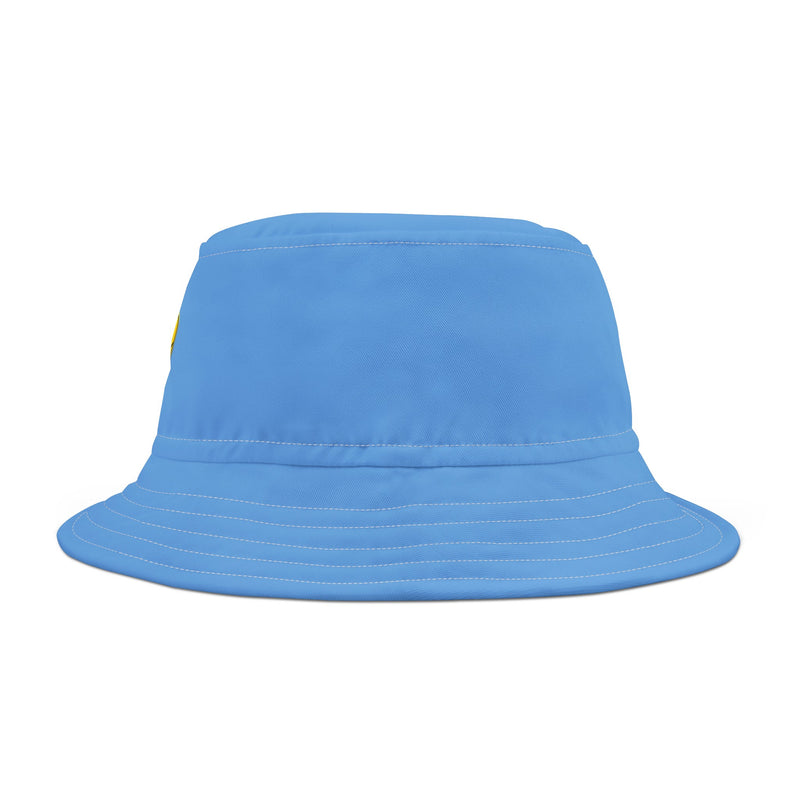 Bucket Hat (AOP) - JBH Bee (Light Blue)