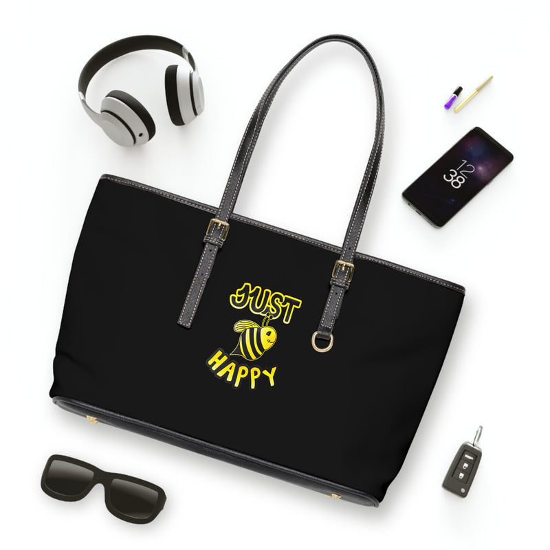 PU Leather Shoulder Bag - JBH Original (Black)