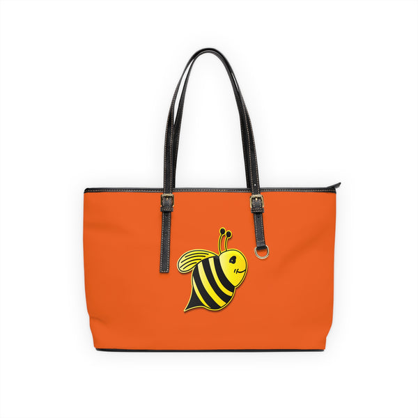 PU Leather Shoulder Bag - JBH Bee (Orange)