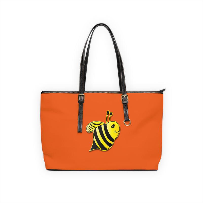 PU Leather Shoulder Bag - JBH Bee (Orange)