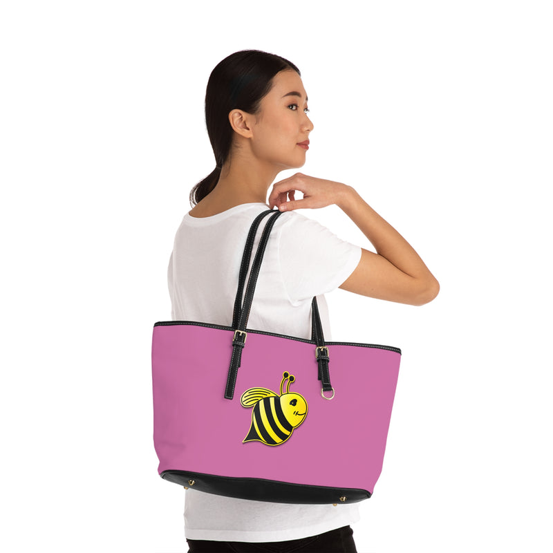 PU Leather Shoulder Bag - JBH Bee (Light Pink)