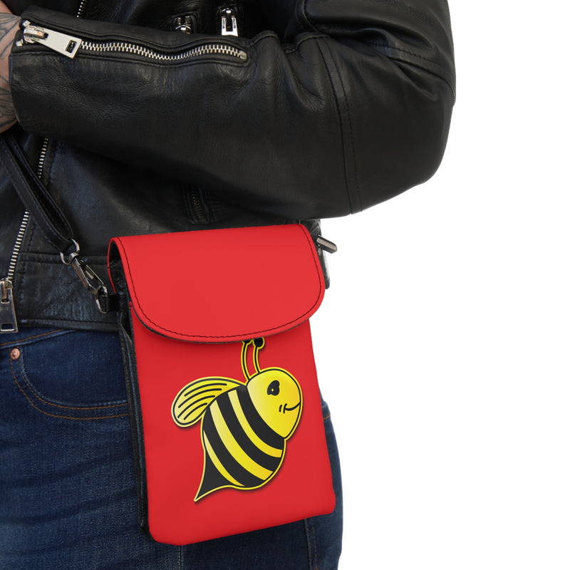 Small Cell Phone Wallet - JBH Bee (Red)