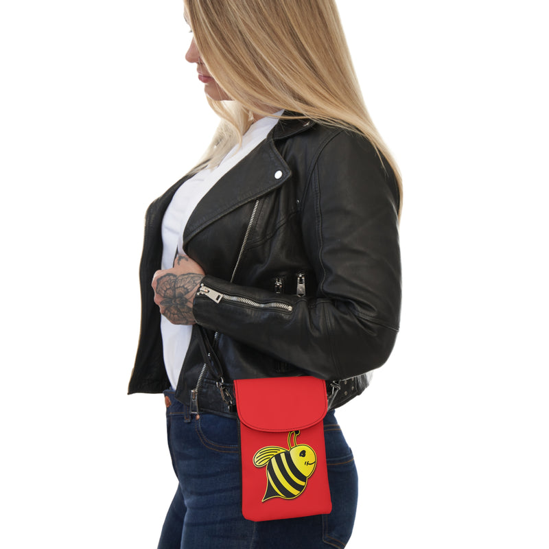 Small Cell Phone Wallet - JBH Bee (Red)