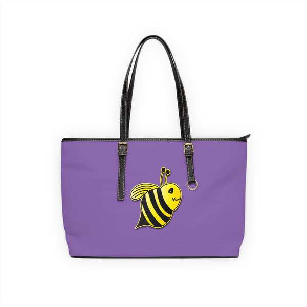 PU Leather Shoulder Bag - JBH Bee (Light Purple)