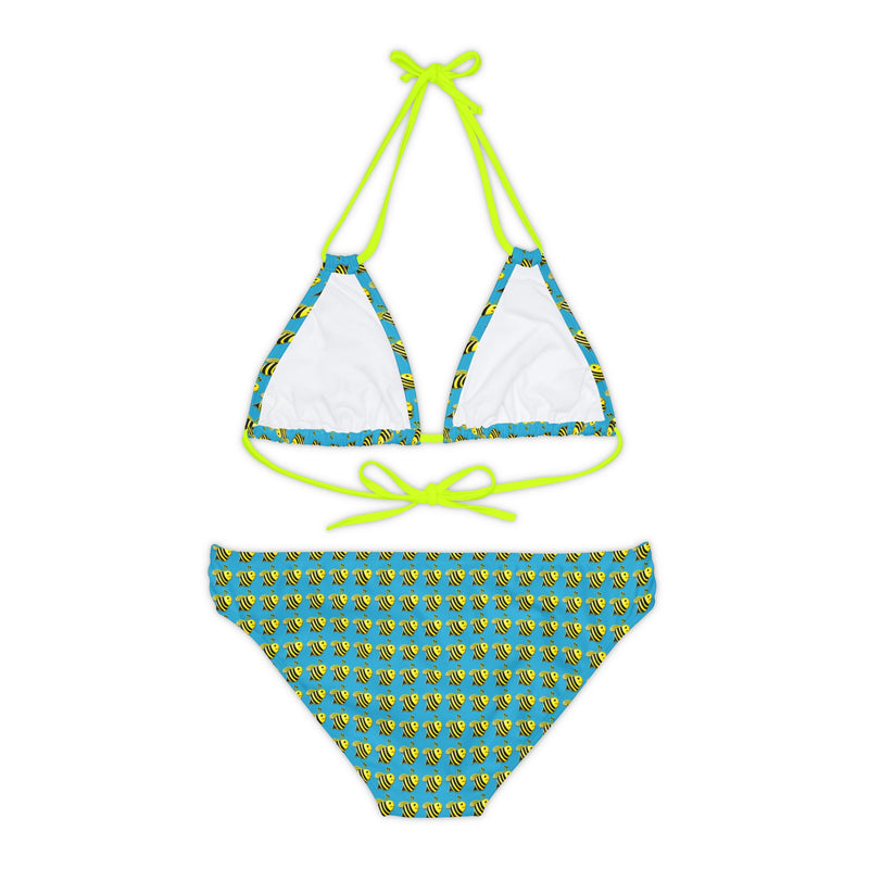 Strappy Bikini Set - JBH Bee (Turquoise)