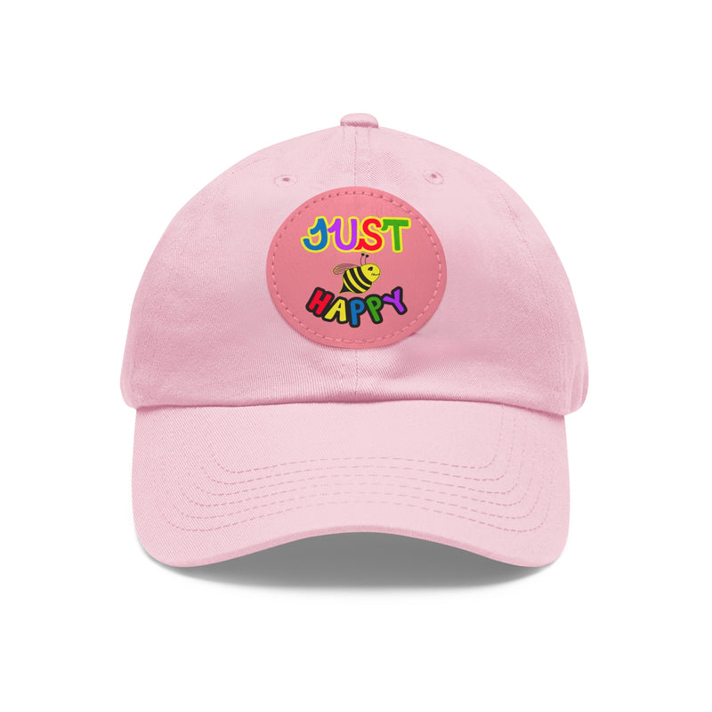 Dad Hat with Leather Patch (Round) - JBH Multi-Color Original