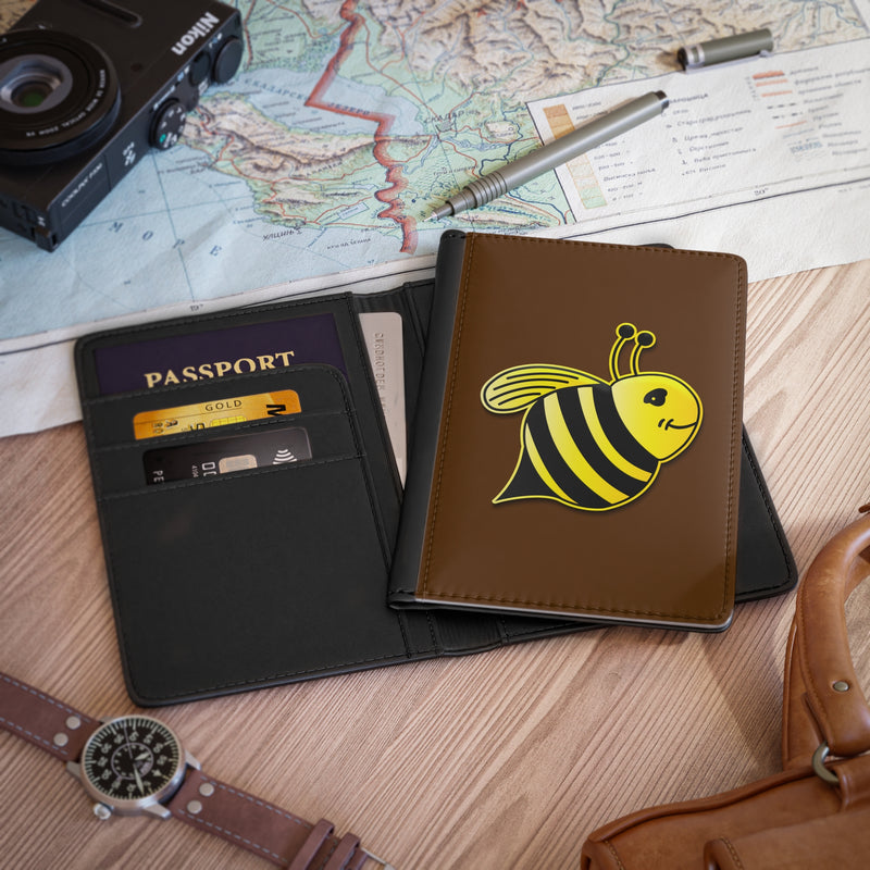 Passport Cover - JBH Bee (Brown)