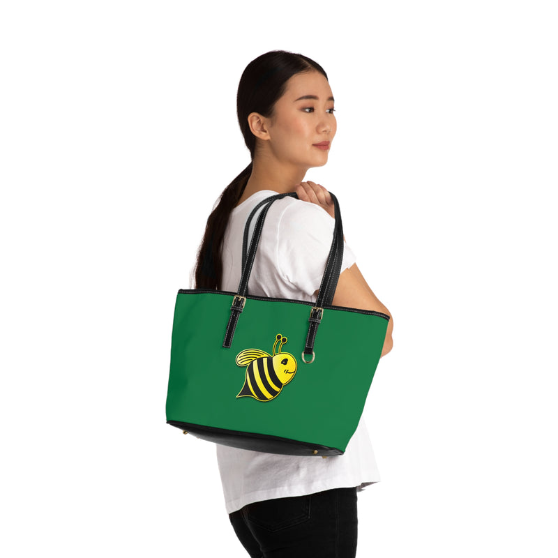 PU Leather Shoulder Bag - JBH Bee (Dark Green)
