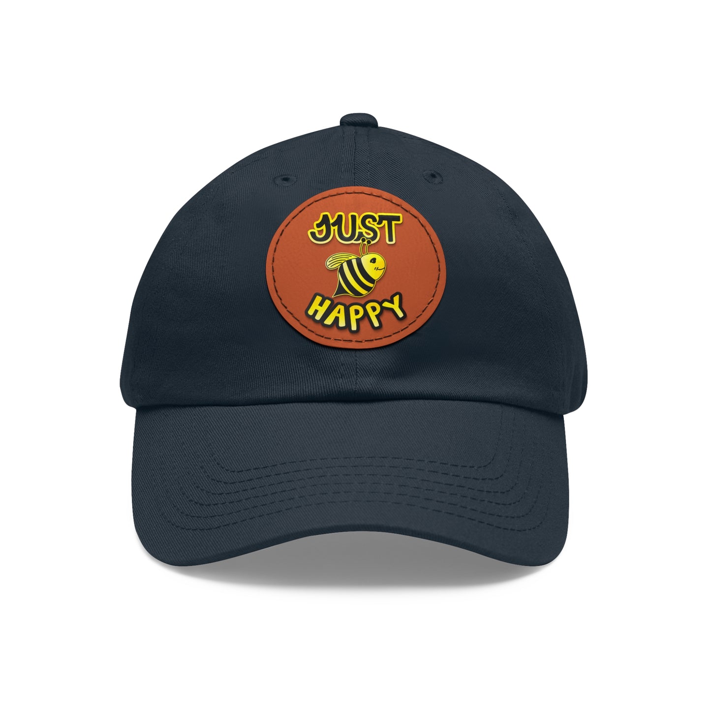 Dad Hat with Leather Patch (Round) - JBH Original