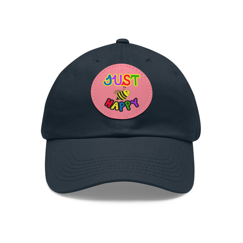 Dad Hat with Leather Patch (Round) - JBH Multi-Color Original