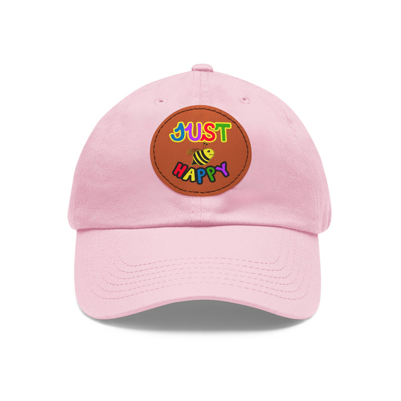 Dad Hat with Leather Patch (Round) - JBH Multi-Color Original