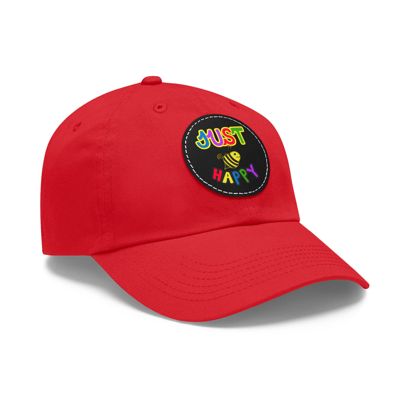 Dad Hat with Leather Patch (Round) - JBH Multi-Color Original