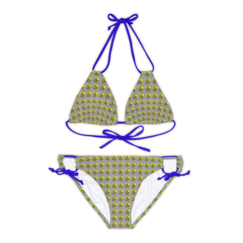 Strappy Bikini Set - JBH Bee (Grey)