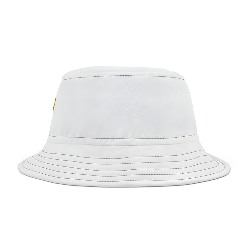 Bucket Hat (AOP) - JBH Bee (White)