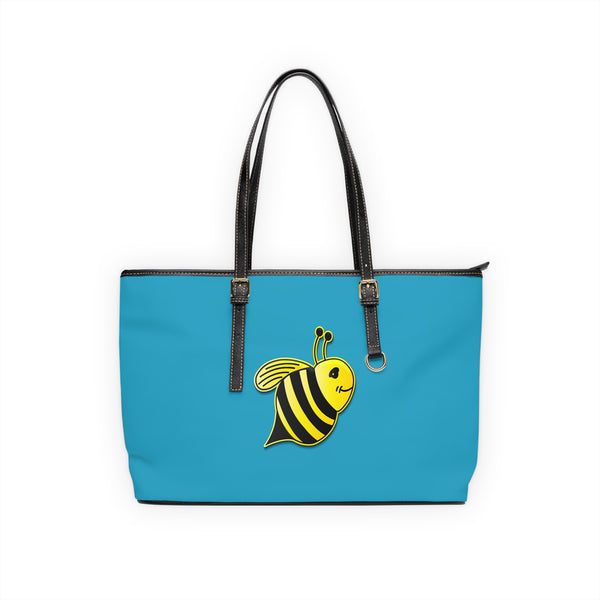 PU Leather Shoulder Bag - JBH Bee (Turquoise)