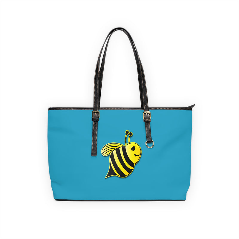 PU Leather Shoulder Bag - JBH Bee (Turquoise)