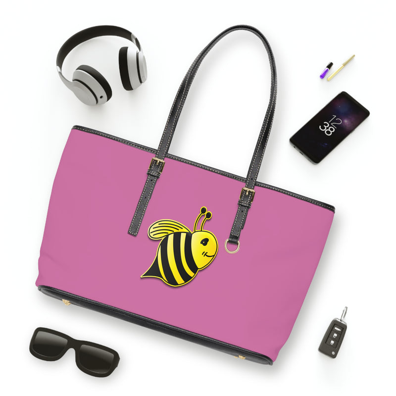 PU Leather Shoulder Bag - JBH Bee (Light Pink)