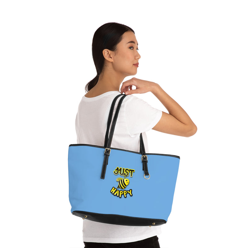 PU Leather Shoulder Bag - JBH Original (Light Blue)