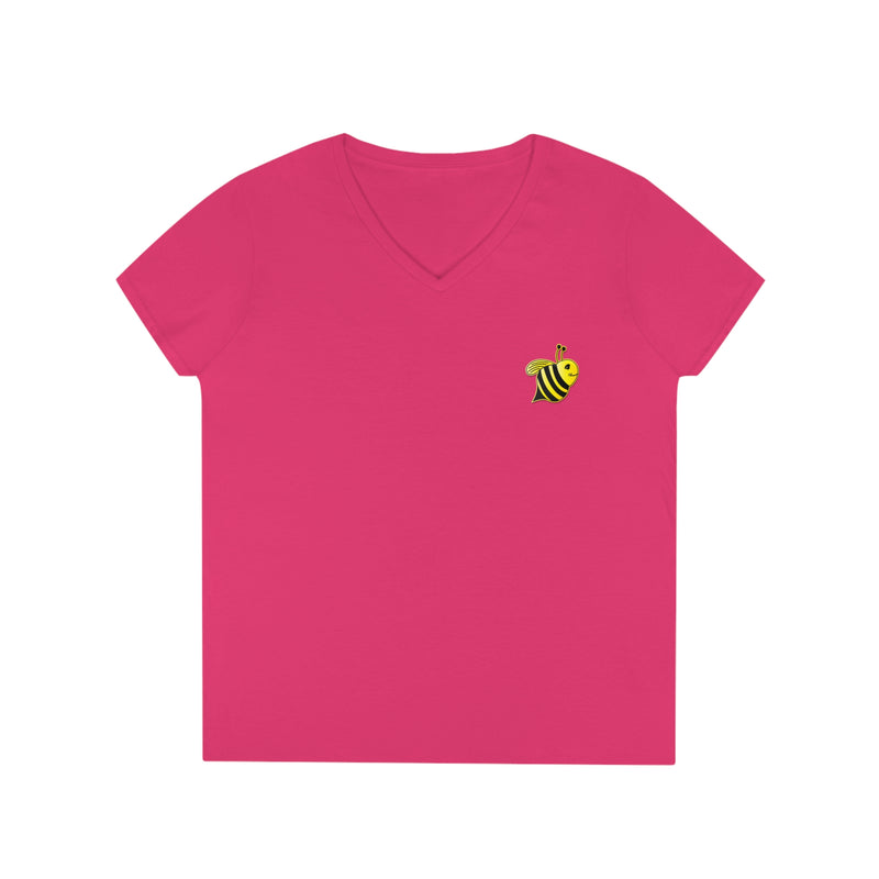 Ladies' V-Neck T-Shirt - JBH Bee