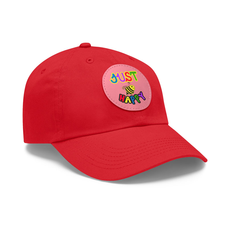 Dad Hat with Leather Patch (Round) - JBH Multi-Color Original