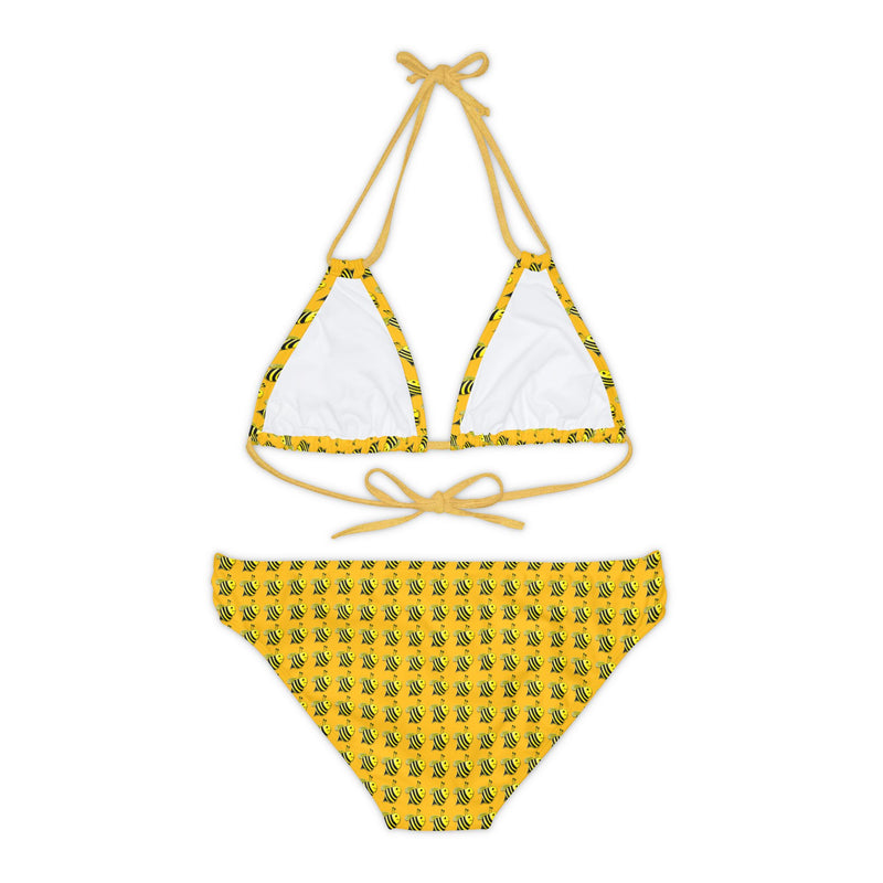 Strappy Bikini Set - JBH Bee (Yellow)