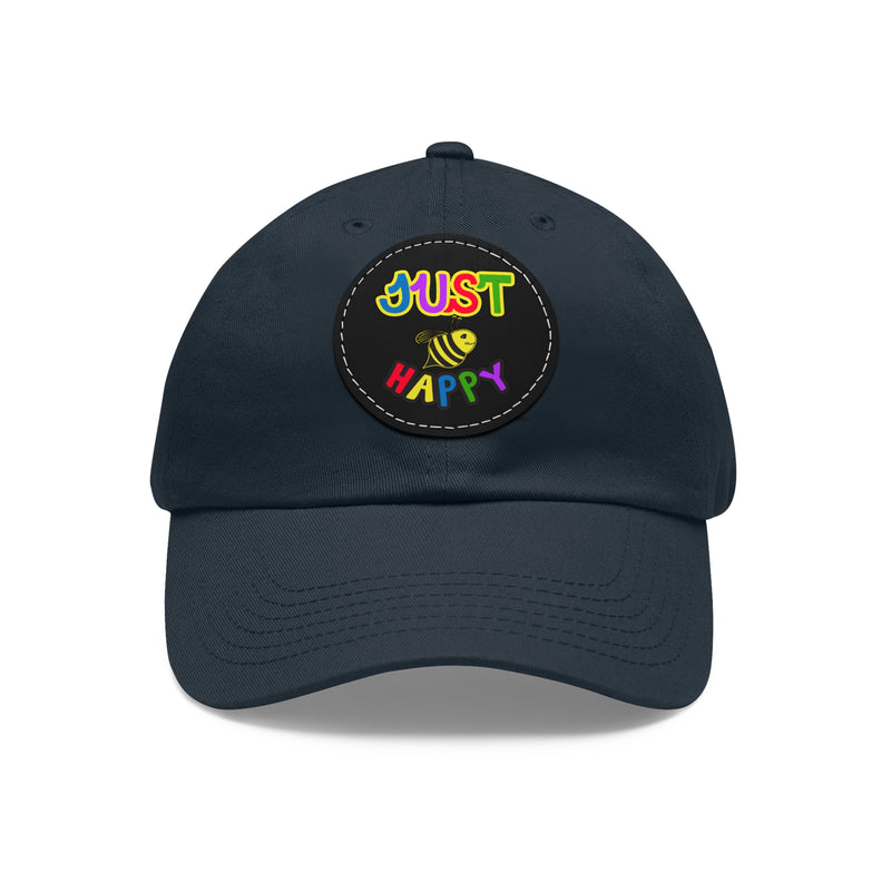 Dad Hat with Leather Patch (Round) - JBH Multi-Color Original