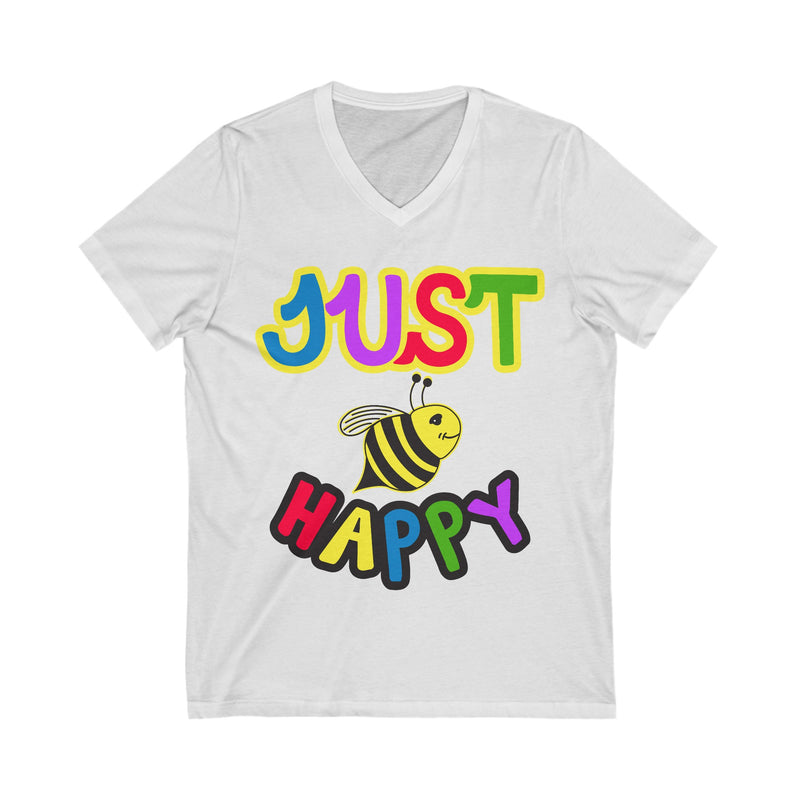 Unisex Jersey Short Sleeve V-Neck Tee - JBH Multi-Color Original