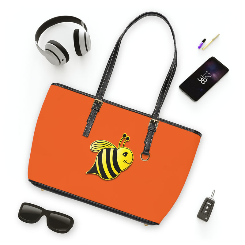 PU Leather Shoulder Bag - JBH Bee (Orange)
