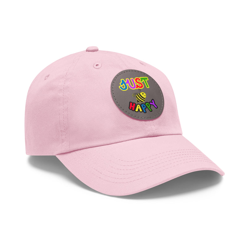 Dad Hat with Leather Patch (Round) - JBH Multi-Color Original