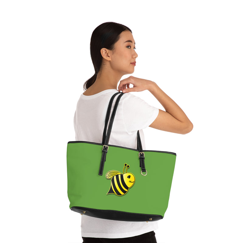 PU Leather Shoulder Bag - JBH Bee (Green)