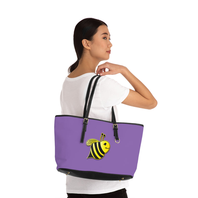 PU Leather Shoulder Bag - JBH Bee (Light Purple)