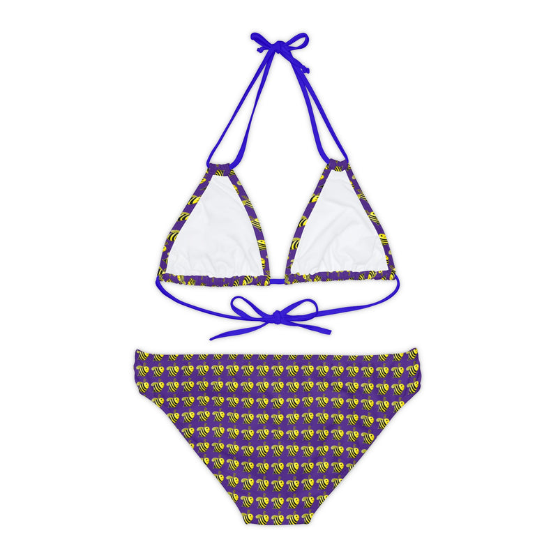 Strappy Bikini Set - JBH Bee (Purple)