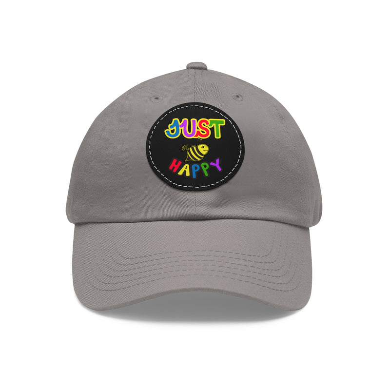 Dad Hat with Leather Patch (Round) - JBH Multi-Color Original