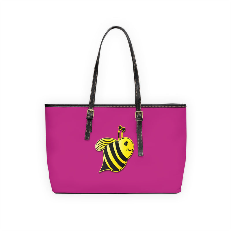 PU Leather Shoulder Bag - JBH Bee (Pink)