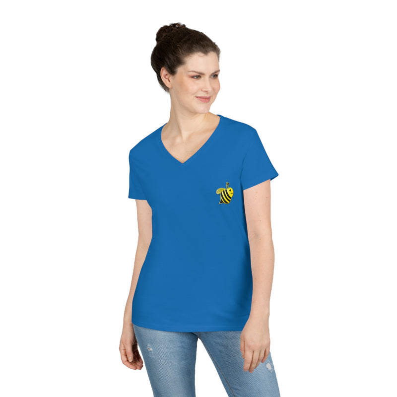 Ladies' V-Neck T-Shirt - JBH Bee