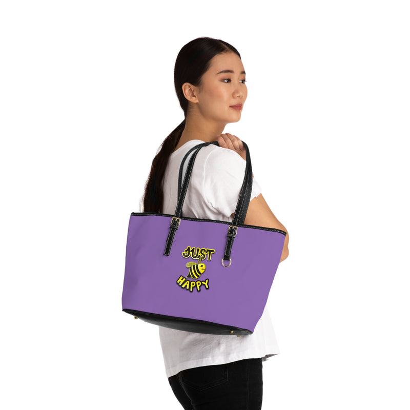 PU Leather Shoulder Bag - JBH Original (Light Purple)