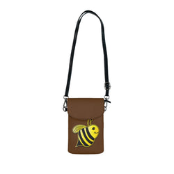Small Cell Phone Wallet - JBH Bee (Brown)