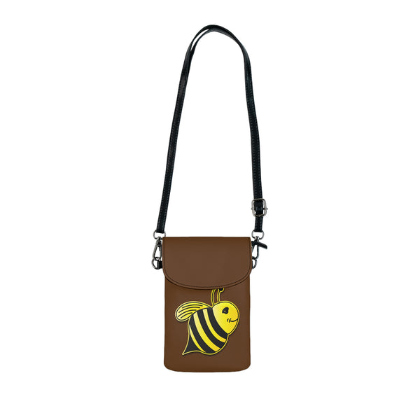 Small Cell Phone Wallet - JBH Bee (Brown)