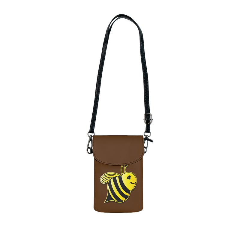 Small Cell Phone Wallet - JBH Bee (Brown)
