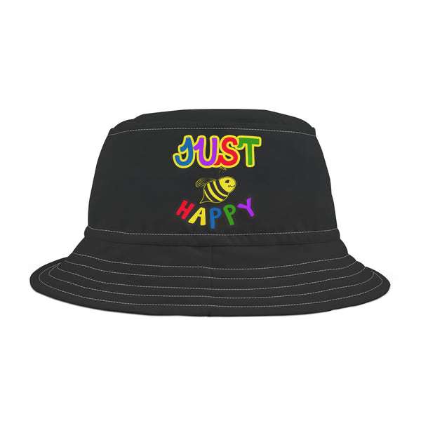 Bucket Hat (AOP) - JBH Multi-Color Original (Black)