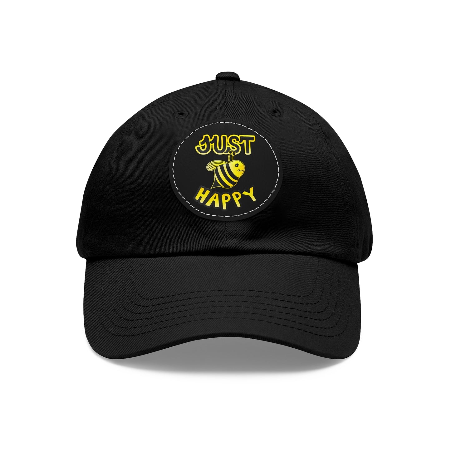 Dad Hat with Leather Patch (Round) - JBH Original