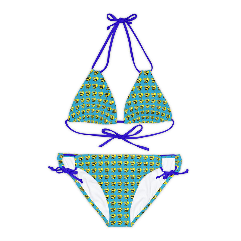 Strappy Bikini Set - JBH Bee (Turquoise)