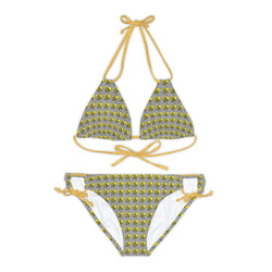 Strappy Bikini Set - JBH Bee (Grey)