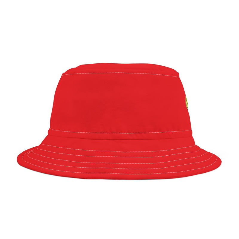 Bucket Hat (AOP) - JBH Bee (Red)