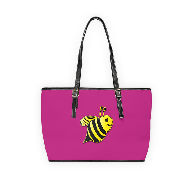 PU Leather Shoulder Bag - JBH Bee (Pink)