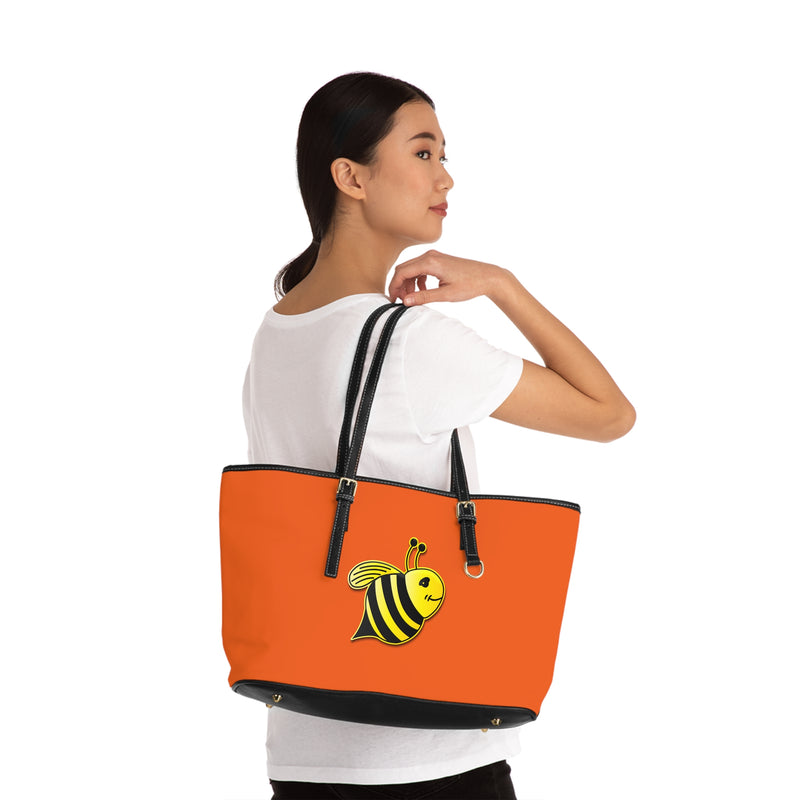 PU Leather Shoulder Bag - JBH Bee (Orange)