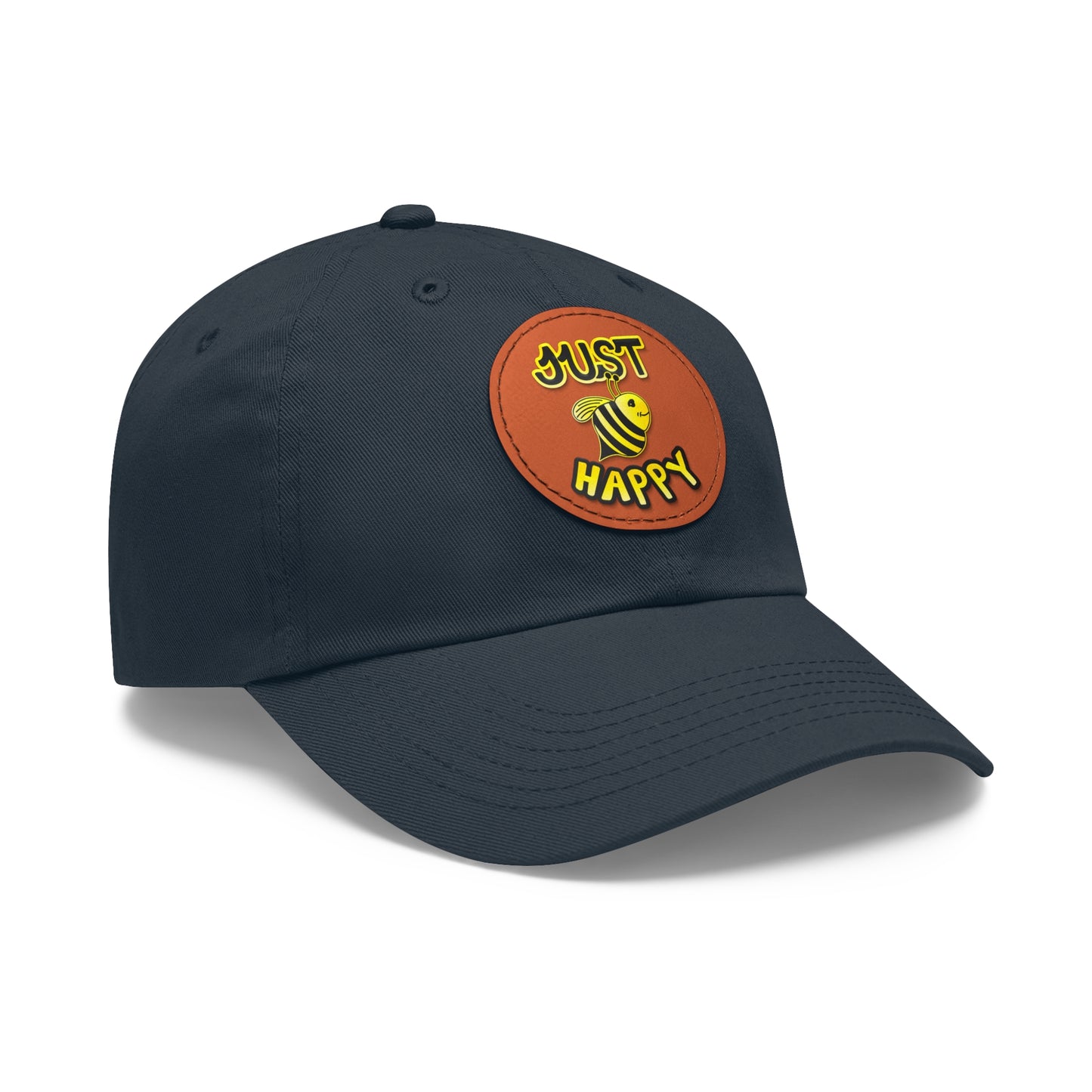 Dad Hat with Leather Patch (Round) - JBH Original